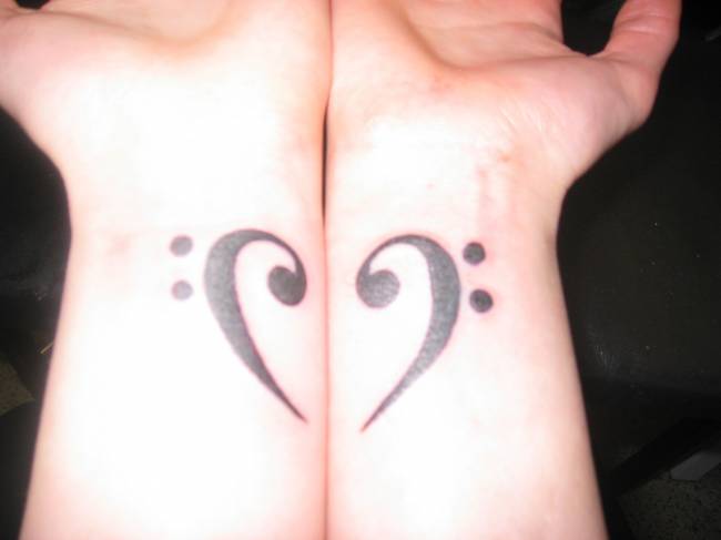 heart tattoo on wrist