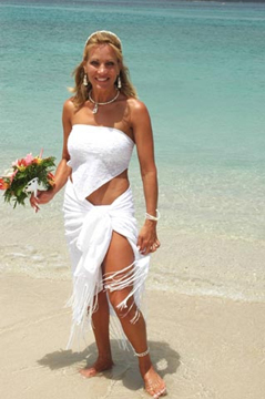 wedding dress beach theme